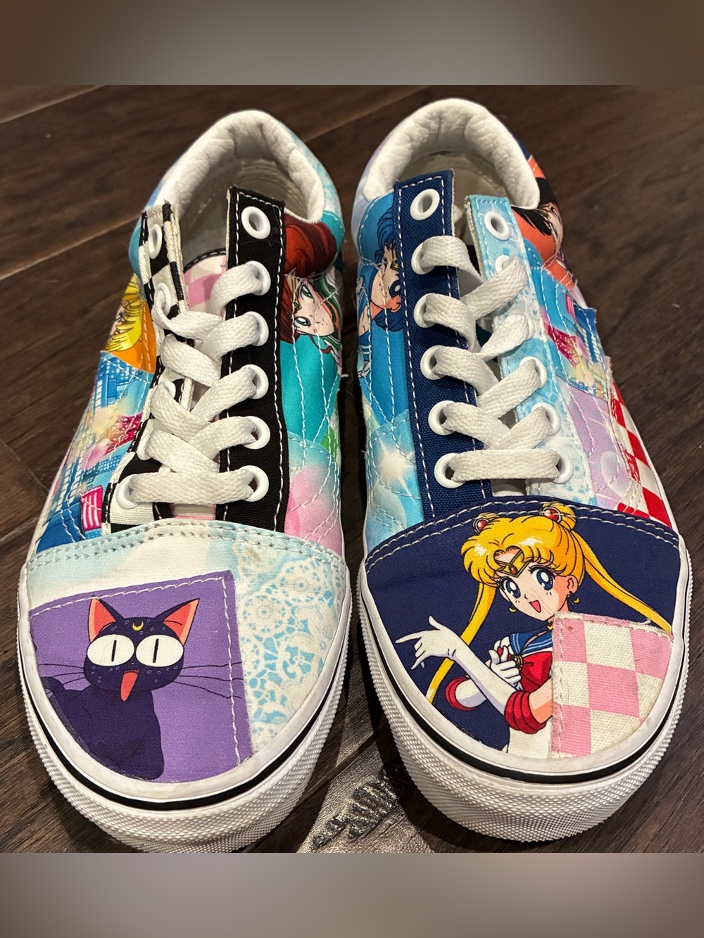 Vans Sailor Moon x Old Skool Pretty Guardian Patchwork Size Mens 5 Womens 6.5